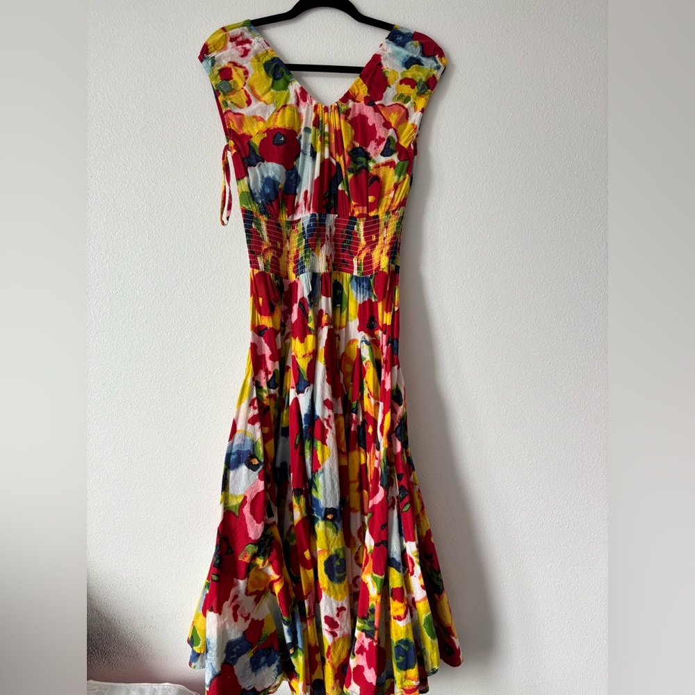 Floral Multicolor Women's Dress
